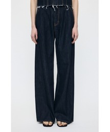 MOUSSY | TUCK WIDE LIGHT STRAIGHT(デニムパンツ)