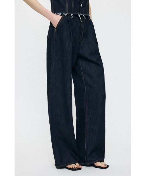 パンツ moussy TUCK WIDE LIGHT STRAIGHT TUCK WIDE LIGHT STRAIGHT（デニムパンツ）｜MOUSSY（マウジー）の