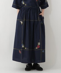 Afternoon Tea（アフタヌーンティー）の「刺繍ラインフレアスカート/MAISON SAJOU（スカート）」