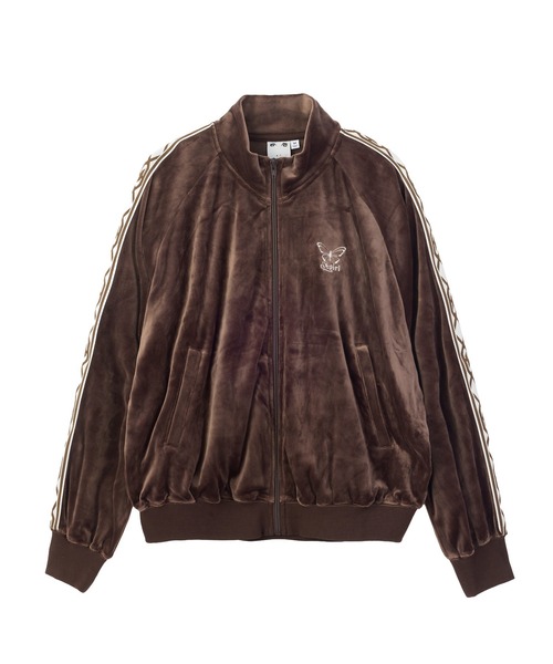 X-girl(エックスガール)の「BUTTERFLY VELOUR TRACK JACKET(その他アウター・レディース・グレー/ブラウン/ブラック・S/M)」の5枚目の写真