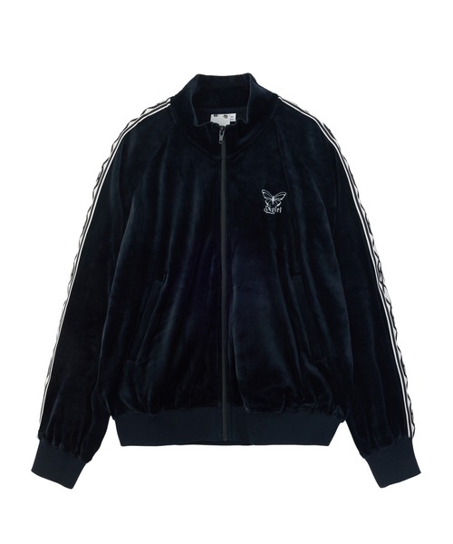 X-girl(エックスガール)の「BUTTERFLY VELOUR TRACK JACKET(その他アウター・レディース・グレー/ブラウン/ブラック・S/M)」の6枚目の写真