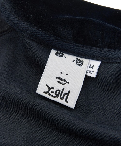 X-girl(エックスガール)の「BUTTERFLY VELOUR TRACK JACKET(その他アウター・レディース・グレー/ブラウン/ブラック・S/M)」の8枚目の写真