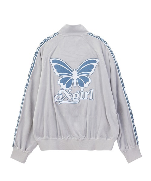X-girl(エックスガール)の「BUTTERFLY VELOUR TRACK JACKET(その他アウター・レディース・グレー/ブラウン/ブラック・S/M)」の21枚目の写真