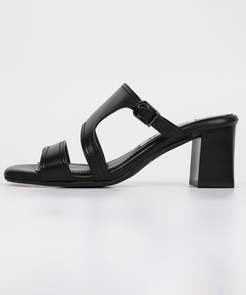 BARCLAY(バークレー)の「BARCLAY(バークレー)ヒールアップミュールサンダル(サンダル・レディース・ブラック/ベージュ・22.5cm/23cm/23.5cm/24cm/24.5cm/22cm)」の3枚目の写真