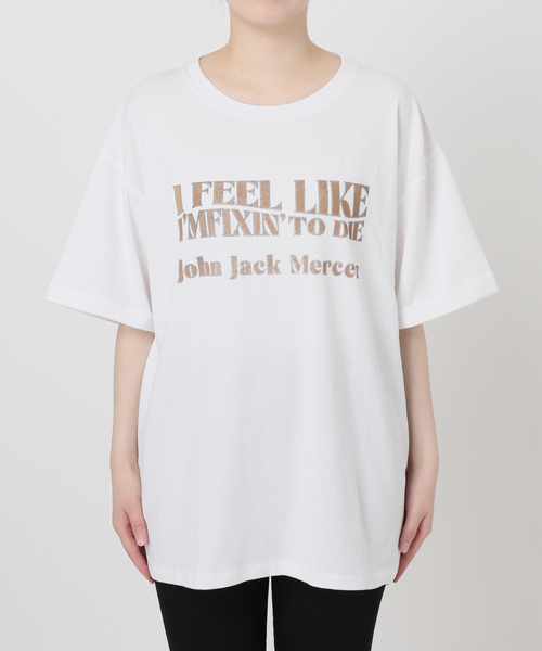 jj mercer(ジェイジェイマーサー)の「別注【J.J.Mercer / ジェイジェイマーサー】メランジTEE(Tシャツ/カットソー・レディース・ブラック系その他/チャコールグレー/ホワイト・FREE)」の14枚目の写真
