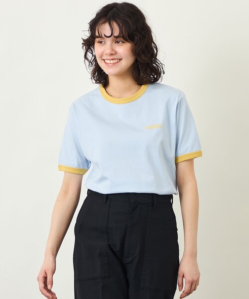 MACKINTOSH PHILOSOPHY（ﾏｯｷﾝﾄｯｼｭ ﾌｨﾛｿﾌｨｰ）の「GREY LABEL リンガーロゴTシャツ（Tシャツ/カットソー・レディース・ブルー/イエロー/オフホワイト/ブラック・2）」の3枚目の写真