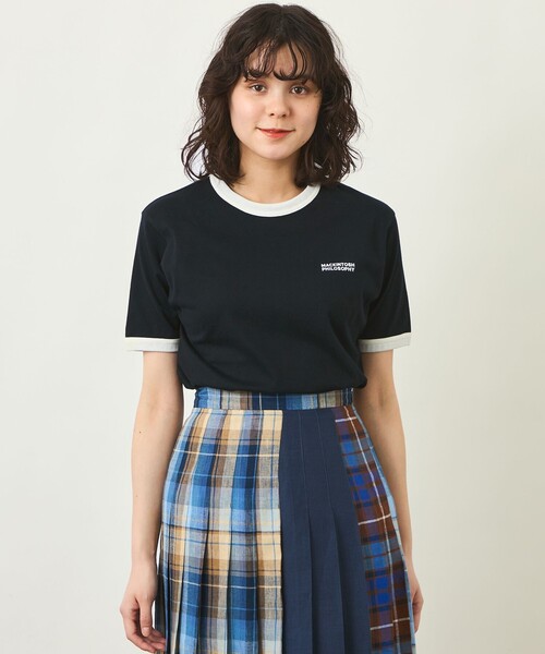 MACKINTOSH PHILOSOPHY（ﾏｯｷﾝﾄｯｼｭ ﾌｨﾛｿﾌｨｰ）の「GREY LABEL リンガーロゴTシャツ（Tシャツ/カットソー・レディース・ブルー/イエロー/オフホワイト/ブラック・2）」の2枚目の写真