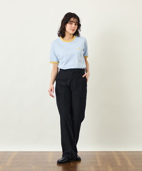 MACKINTOSH PHILOSOPHY（ﾏｯｷﾝﾄｯｼｭ ﾌｨﾛｿﾌｨｰ）の「GREY LABEL リンガーロゴTシャツ（Tシャツ/カットソー・レディース・ブルー/イエロー/オフホワイト/ブラック・2）」の10枚目の写真