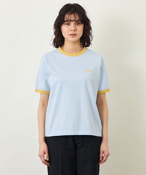 MACKINTOSH PHILOSOPHY（ﾏｯｷﾝﾄｯｼｭ ﾌｨﾛｿﾌｨｰ）の「GREY LABEL リンガーロゴTシャツ（Tシャツ/カットソー・レディース・ブルー/イエロー/オフホワイト/ブラック・2）」の12枚目の写真