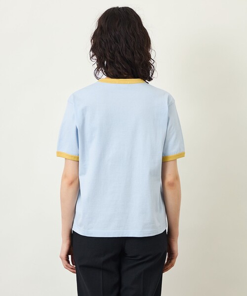 MACKINTOSH PHILOSOPHY（ﾏｯｷﾝﾄｯｼｭ ﾌｨﾛｿﾌｨｰ）の「GREY LABEL リンガーロゴTシャツ（Tシャツ/カットソー・レディース・ブルー/イエロー/オフホワイト/ブラック・2）」の14枚目の写真