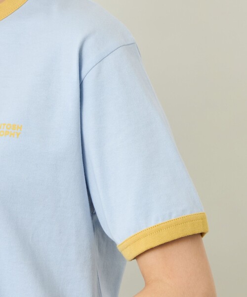 MACKINTOSH PHILOSOPHY（ﾏｯｷﾝﾄｯｼｭ ﾌｨﾛｿﾌｨｰ）の「GREY LABEL リンガーロゴTシャツ（Tシャツ/カットソー・レディース・ブルー/イエロー/オフホワイト/ブラック・2）」の15枚目の写真