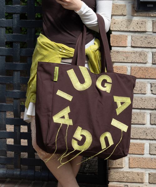IUGAMAKARAS（イウガマカラス）の「IUGA Big Shopper Bag (Brown)（エコバッグ/サブバッグ・レディース・その他・FREE）」の8枚目の写真