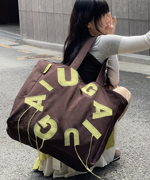 IUGAMAKARAS（イウガマカラス）の「IUGA Big Shopper Bag (Brown)（エコバッグ/サブバッグ・レディース・その他・FREE）」の10枚目の写真