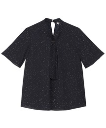 TOKYO SHIRTS | 接触冷感 ジョーゼット ボウタイ ブラウス 半袖(シャツ/ブラウス)
