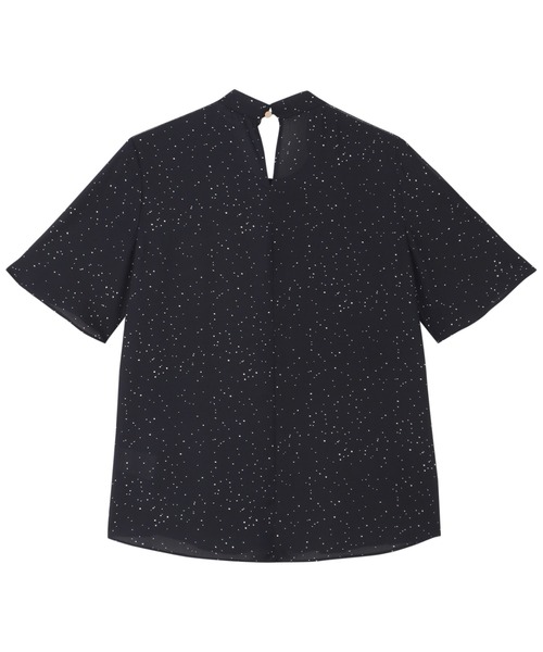 TOKYO SHIRTS（トウキョウシャツ）の「接触冷感 ジョーゼット ボウタイ ブラウス 半袖（シャツ/ブラウス・レディース・ネイビー/ベージュ・M/L/LL）」の10枚目の写真