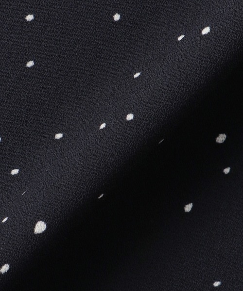 TOKYO SHIRTS（トウキョウシャツ）の「接触冷感 ジョーゼット ボウタイ ブラウス 半袖（シャツ/ブラウス・レディース・ネイビー/ベージュ・M/L/LL）」の14枚目の写真
