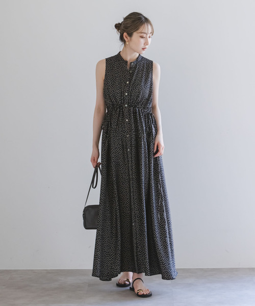 Noble(ノーブル)の「《WEB・一部店舗限定追加》ドットサッカードロストワンピース(ワンピース・レディース・ブラック・FREE)」の7枚目の写真
