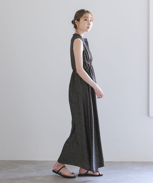 Noble(ノーブル)の「《WEB・一部店舗限定追加》ドットサッカードロストワンピース(ワンピース・レディース・ブラック・FREE)」の8枚目の写真
