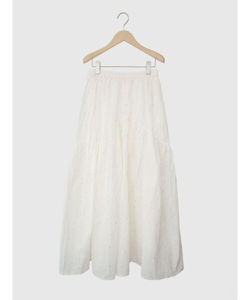 FIKA.（フィーカ）の「Square dot gather skirt（スカート・レディース・ブラック/オフホワイト・MEDIUM）」の13枚目の写真