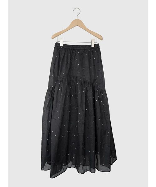FIKA.（フィーカ）の「Square dot gather skirt（スカート・レディース・ブラック/オフホワイト・MEDIUM）」の14枚目の写真