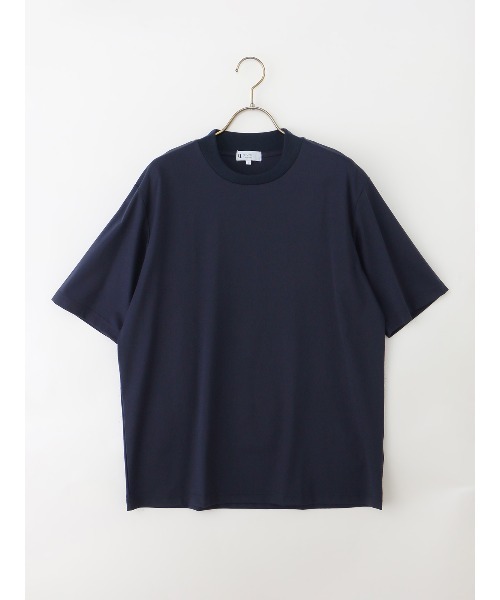 SUIT SQUARE(スーツスクエア)の「冷たいオフィT/Tシャツ/半袖/ウォッシャブル/接触冷感/UVカット/アイス鹿の子/無地(Tシャツ/カットソー・メンズ・グレー/ホワイト/ネイビー/ブルー・M/S/3L/LL/L)」の19枚目の写真