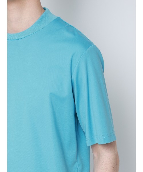 SUIT SQUARE(スーツスクエア)の「冷たいオフィT/Tシャツ/半袖/ウォッシャブル/接触冷感/UVカット/アイス鹿の子/無地(Tシャツ/カットソー・メンズ・グレー/ホワイト/ネイビー/ブルー・M/S/3L/LL/L)」の11枚目の写真