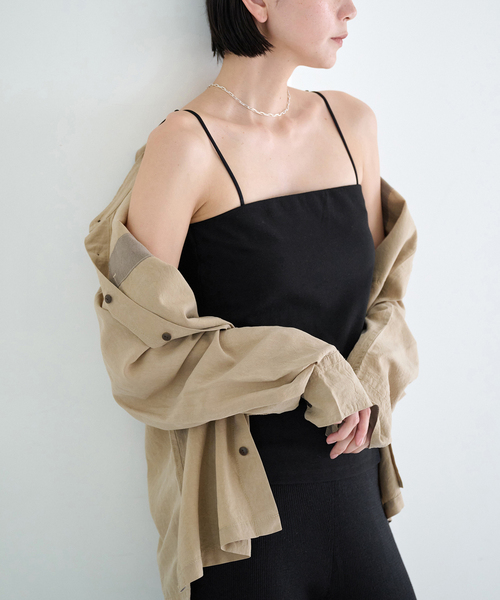 EMILY WEEK(エミリーウィーク)の「EMILY WEEK×FRAMeWORK ベアキャミソール(その他アンダーウェア/インナー・レディース・ブラック・36)」の1枚目の写真