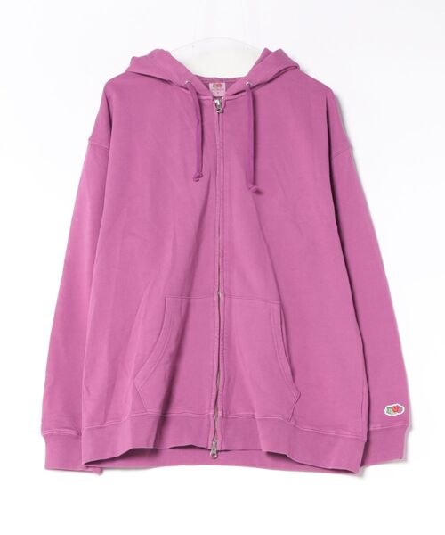 NO WAY(ノーウェイ)の「/FRUIT OF THE LOOM/製品染めZIP UP パーカー(パーカー・レディース・グリーン/パープル・X-LARGE/LARGE/MEDIUM)」の2枚目の写真
