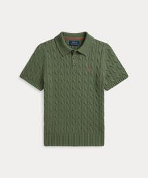 POLO RALPH LAUREN CHILDRENSWEAR | ケーブルニット コットン ポロカラー セーター(ニット/セーター)