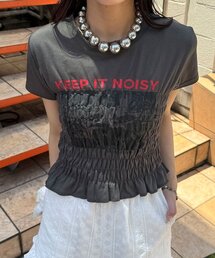 CIAOPANIC | シャーリングプリントTシャツ(Tシャツ/カットソー)