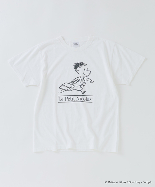 EDIFICE（エディフィス）の「Le Petit Nicolas (プチ・ニコラ) 別注 FADE Tシャツ（Tシャツ/カットソー・メンズ・ブラック/チャコールグレー/グレー/ホワイト/ホワイト系その他/パープル・MEDIUM/LARGE）」の3枚目の写真