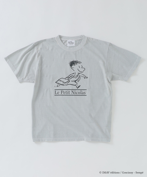 EDIFICE（エディフィス）の「Le Petit Nicolas (プチ・ニコラ) 別注 FADE Tシャツ（Tシャツ/カットソー・メンズ・ブラック/チャコールグレー/グレー/ホワイト/ホワイト系その他/パープル・MEDIUM/LARGE）」の5枚目の写真