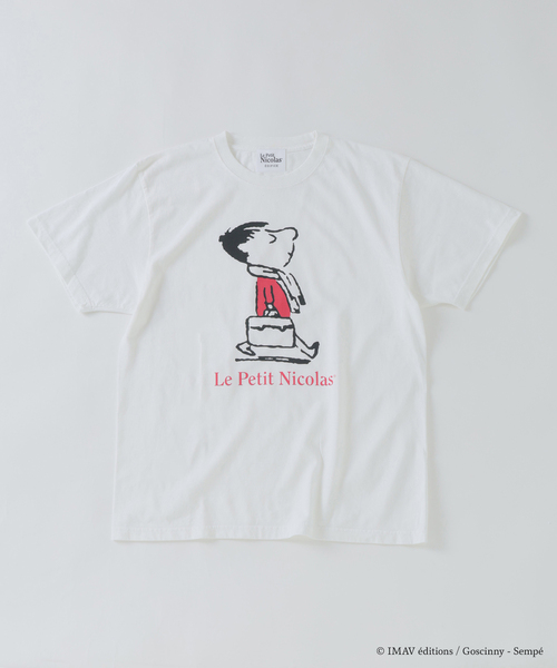 EDIFICE（エディフィス）の「Le Petit Nicolas (プチ・ニコラ) 別注 FADE Tシャツ（Tシャツ/カットソー・メンズ・ブラック/チャコールグレー/グレー/ホワイト/ホワイト系その他/パープル・MEDIUM/LARGE）」の2枚目の写真