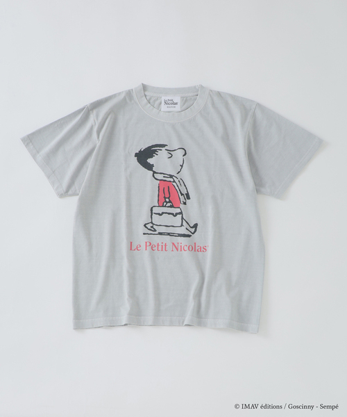 EDIFICE（エディフィス）の「Le Petit Nicolas (プチ・ニコラ) 別注 FADE Tシャツ（Tシャツ/カットソー・メンズ・ブラック/チャコールグレー/グレー/ホワイト/ホワイト系その他/パープル・MEDIUM/LARGE）」の4枚目の写真