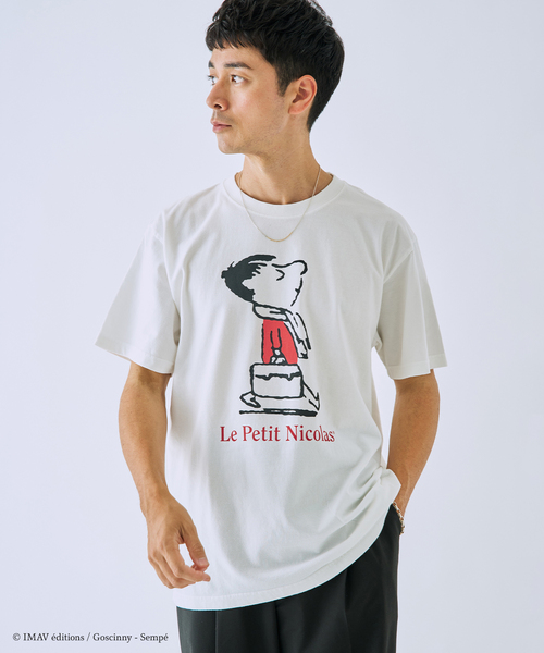 EDIFICE（エディフィス）の「Le Petit Nicolas (プチ・ニコラ) 別注 FADE Tシャツ（Tシャツ/カットソー・メンズ・ブラック/チャコールグレー/グレー/ホワイト/ホワイト系その他/パープル・MEDIUM/LARGE）」の12枚目の写真