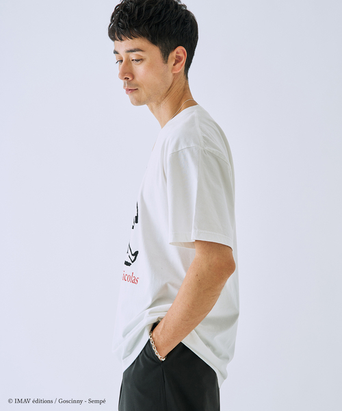 EDIFICE（エディフィス）の「Le Petit Nicolas (プチ・ニコラ) 別注 FADE Tシャツ（Tシャツ/カットソー・メンズ・ブラック/チャコールグレー/グレー/ホワイト/ホワイト系その他/パープル・MEDIUM/LARGE）」の13枚目の写真