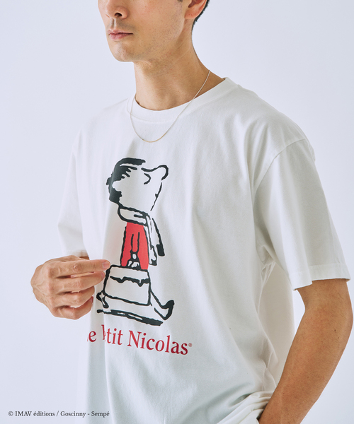 EDIFICE（エディフィス）の「Le Petit Nicolas (プチ・ニコラ) 別注 FADE Tシャツ（Tシャツ/カットソー・メンズ・ブラック/チャコールグレー/グレー/ホワイト/ホワイト系その他/パープル・MEDIUM/LARGE）」の15枚目の写真