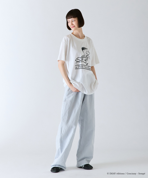EDIFICE（エディフィス）の「Le Petit Nicolas (プチ・ニコラ) 別注 FADE Tシャツ（Tシャツ/カットソー・メンズ・ブラック/チャコールグレー/グレー/ホワイト/ホワイト系その他/パープル・MEDIUM/LARGE）」の17枚目の写真