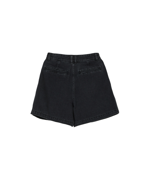 LAP（ラップ）の「ウォッシュドツーピンタックミニデニムショーツ AS2DP581（デニムパンツ・レディース・ダークグレー/ホワイト/ライトインディゴブルー・MEDIUM/SMALL）」の8枚目の写真