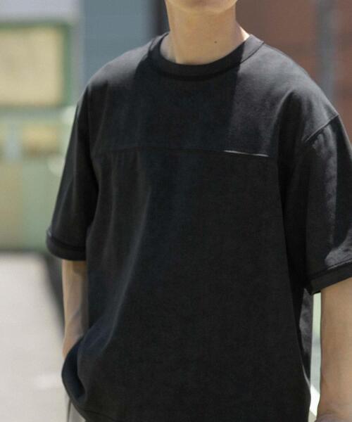 ITEMS URBANRESEARCH(アイテムズ アーバンリサーチ)の「ライトウェイト ムラ染めTシャツ(Tシャツ/カットソー・メンズ・グレー/カーキ/ブラック・LARGE/MEDIUM)」の4枚目の写真