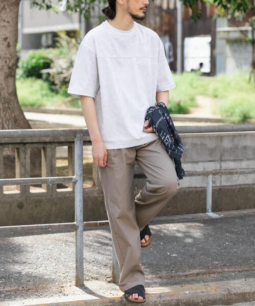 ITEMS URBANRESEARCH(アイテムズ アーバンリサーチ)の「ライトウェイト ムラ染めTシャツ(Tシャツ/カットソー・メンズ・グレー/カーキ/ブラック・LARGE/MEDIUM)」の13枚目の写真