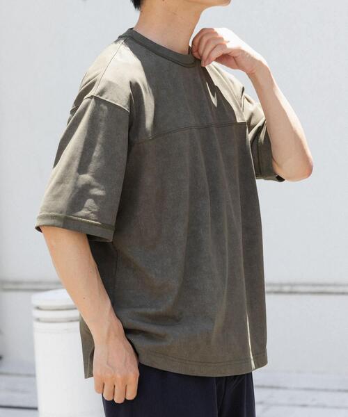 ITEMS URBANRESEARCH(アイテムズ アーバンリサーチ)の「ライトウェイト ムラ染めTシャツ(Tシャツ/カットソー・メンズ・グレー/カーキ/ブラック・LARGE/MEDIUM)」の17枚目の写真