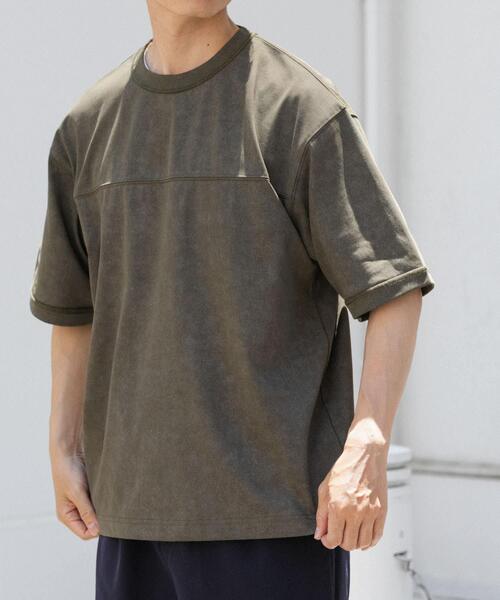 ITEMS URBANRESEARCH(アイテムズ アーバンリサーチ)の「ライトウェイト ムラ染めTシャツ(Tシャツ/カットソー・メンズ・グレー/カーキ/ブラック・LARGE/MEDIUM)」の18枚目の写真