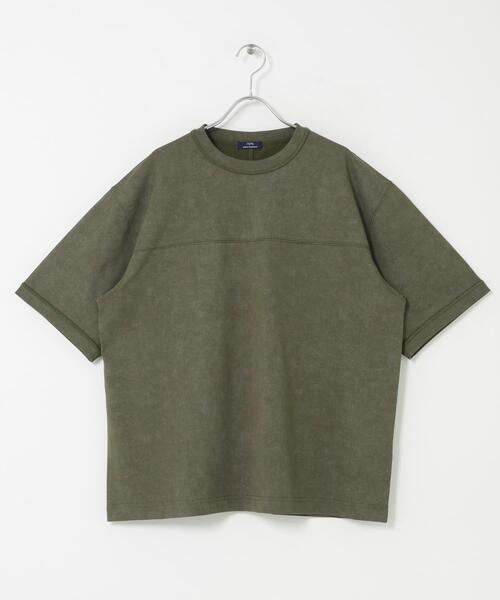 ITEMS URBANRESEARCH(アイテムズ アーバンリサーチ)の「ライトウェイト ムラ染めTシャツ(Tシャツ/カットソー・メンズ・グレー/カーキ/ブラック・LARGE/MEDIUM)」の20枚目の写真