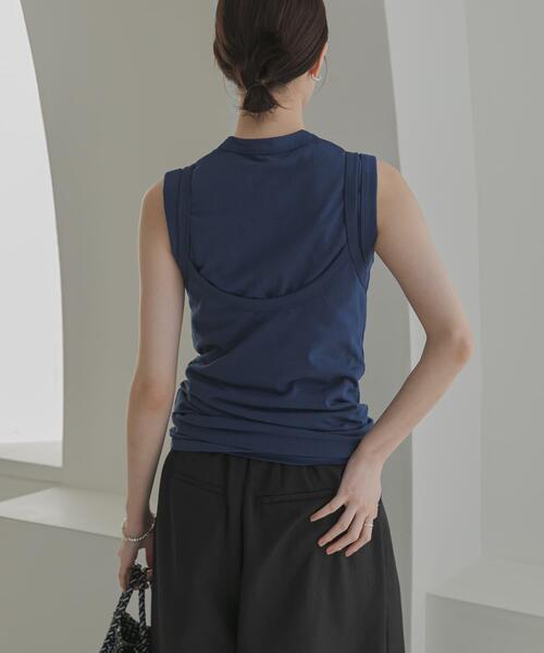 URBAN RESEARCH(アーバンリサーチ)の「onit AMERICAN SLEEVE CAMISOLE(キャミソール・レディース・ホワイト/チャコールグレー/ブルー・2)」の10枚目の写真