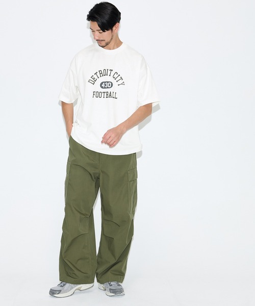 coca(coca)(コカ)の「プリント半袖Tシャツ(Tシャツ/カットソー・メンズ・ダークグリーン/ホワイト・L/M/XL)」の8枚目の写真