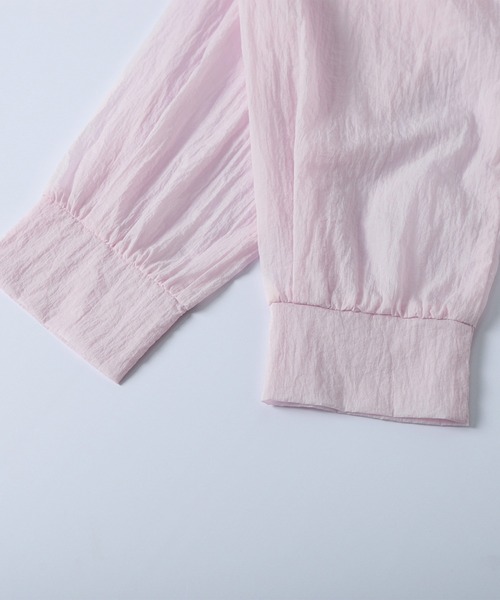 AMELY(エミリー)の「フードフリル シアーパーカー(パーカー・レディース・ベージュ/アイボリー/ブラック/ピンク・フリー)」の21枚目の写真