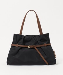 【WEB限定】＜VIOLAd’ORO＞BIANCA ナイロン ベルト トートバッグ L
