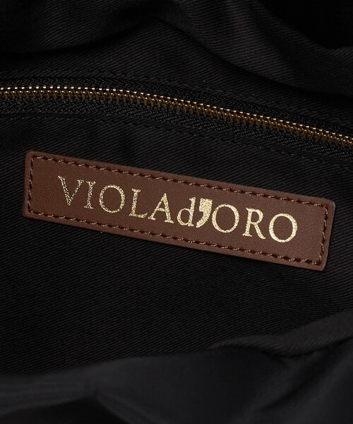 VIOLAd'ORO(ヴィオラドーロ)の「【WEB限定】<VIOLAd’ORO>BIANCA ナイロン ベルト トートバッグ L(トートバッグ・レディース・ダークブラウン/モカ/ブラウン系・FREE)」の14枚目の写真