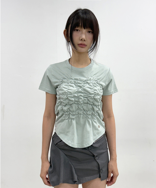 FLAREUP(フレアアップ)の「Cloud T-Shirt (FL-163_Mint)(Tシャツ/カットソー・レディース・ミント・1/2)」の1枚目の写真